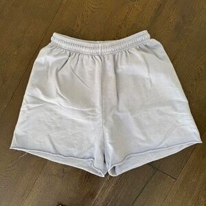 Light Blue 100% Cotton Sweat Shorts